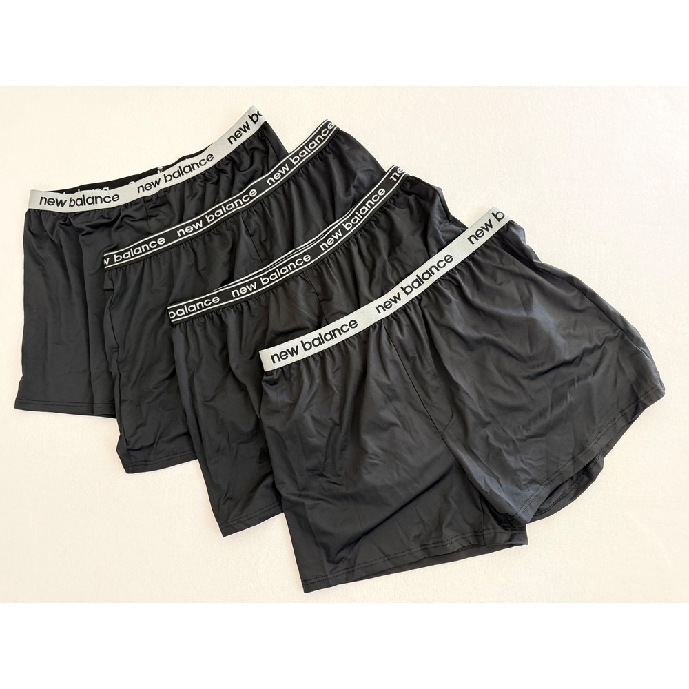New Balance Boxer Briefs XL Black Minimalist Athletic‎ Streetwear 4 Pack